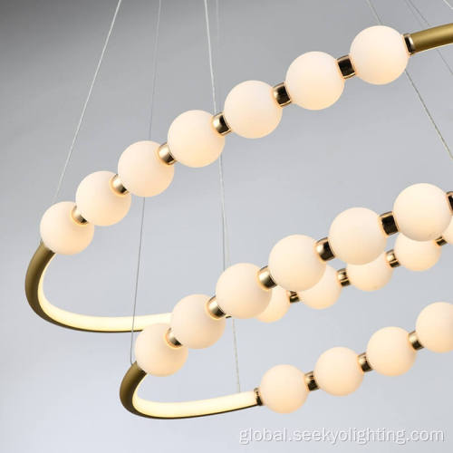 Glass Ball Pendant Light SK-4214 Gold ring glass ball pendant light Factory